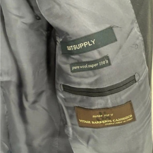 Suitsupply Wool Vitale Barberis Canonico Napoli Blazer Size 48S Blue 2-Button - Picture 5 of 6